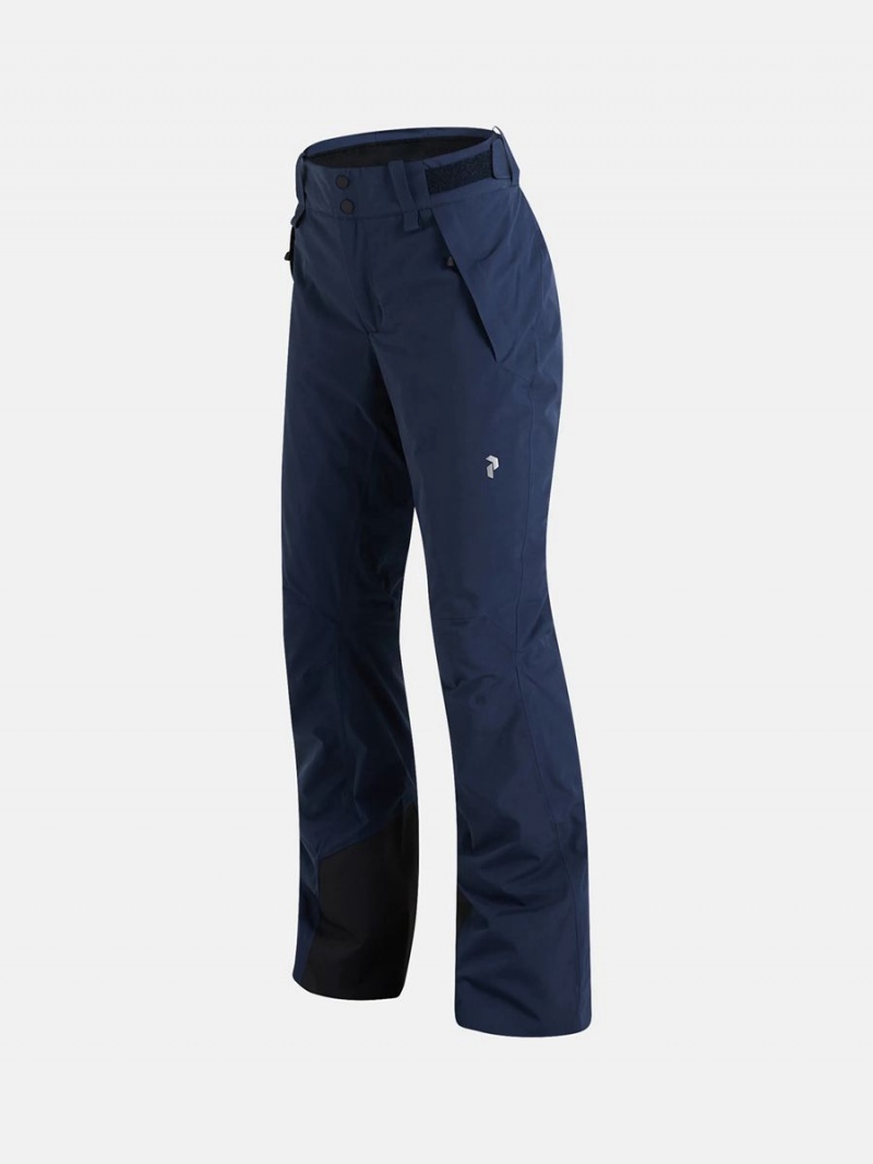 Peak Performance Anima Insulated 2L Women's Ski Pants Navy | WHD71-909