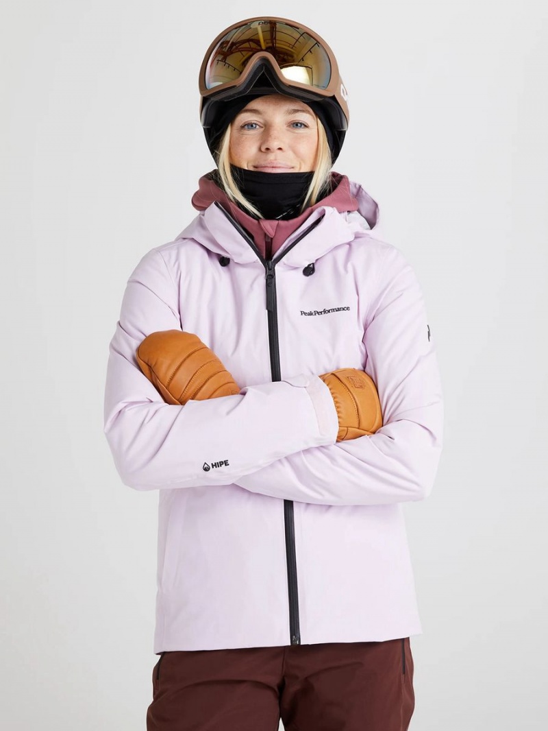 Peak Performance Anima Insulated 2L Women's Ski Jacket Pink | DKG24-293