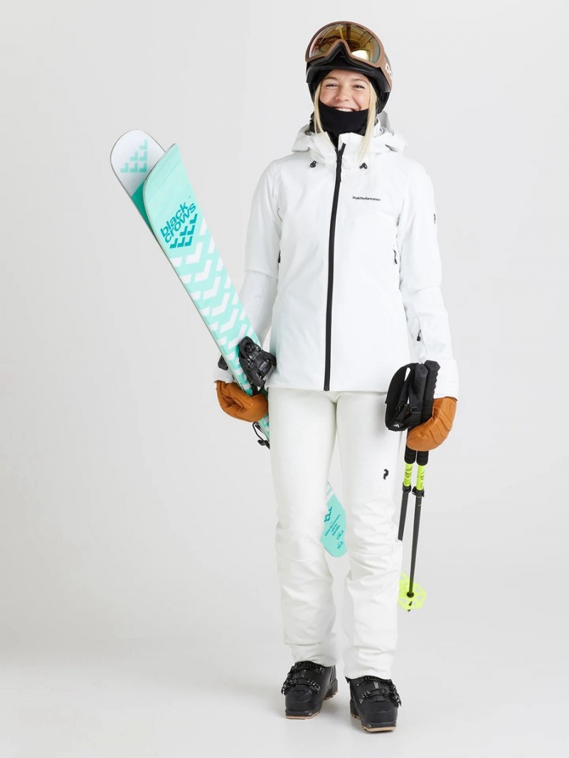 Peak Performance Anima Insulated 2L Women's Ski Jacket White | XJR11-520