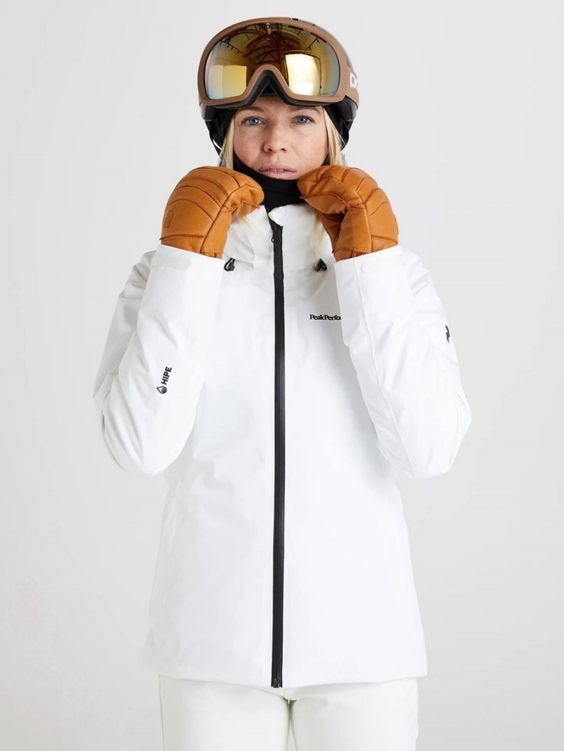 Peak Performance Anima Insulated 2L Women's Ski Jacket White | XJR11-520