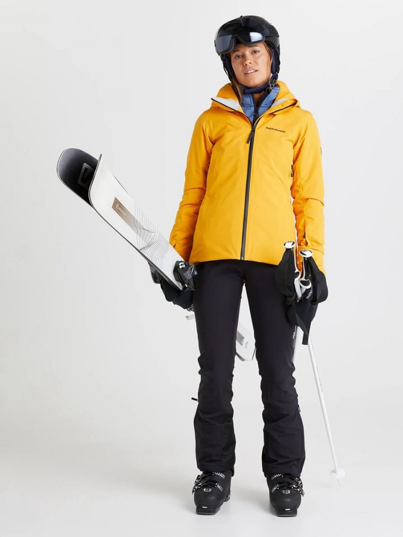 Peak Performance Anima Insulated 2L Women's Ski Jacket Yellow | FSJ12-586