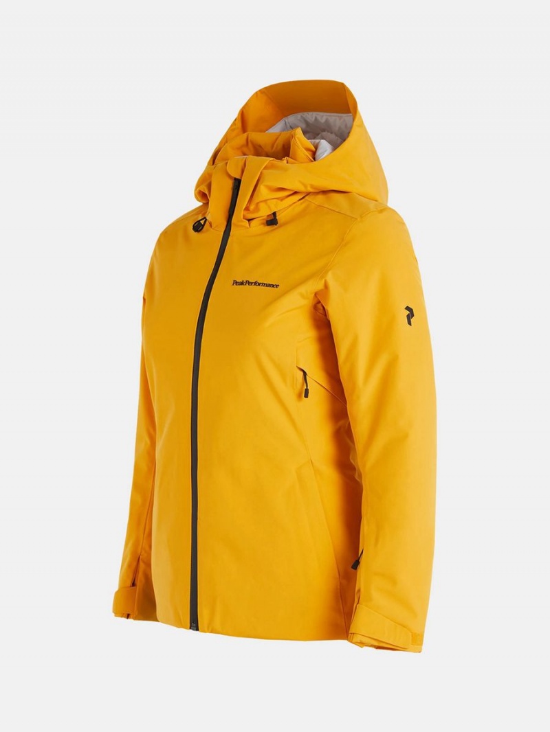 Peak Performance Anima Insulated 2L Women's Ski Jacket Yellow | FSJ12-586