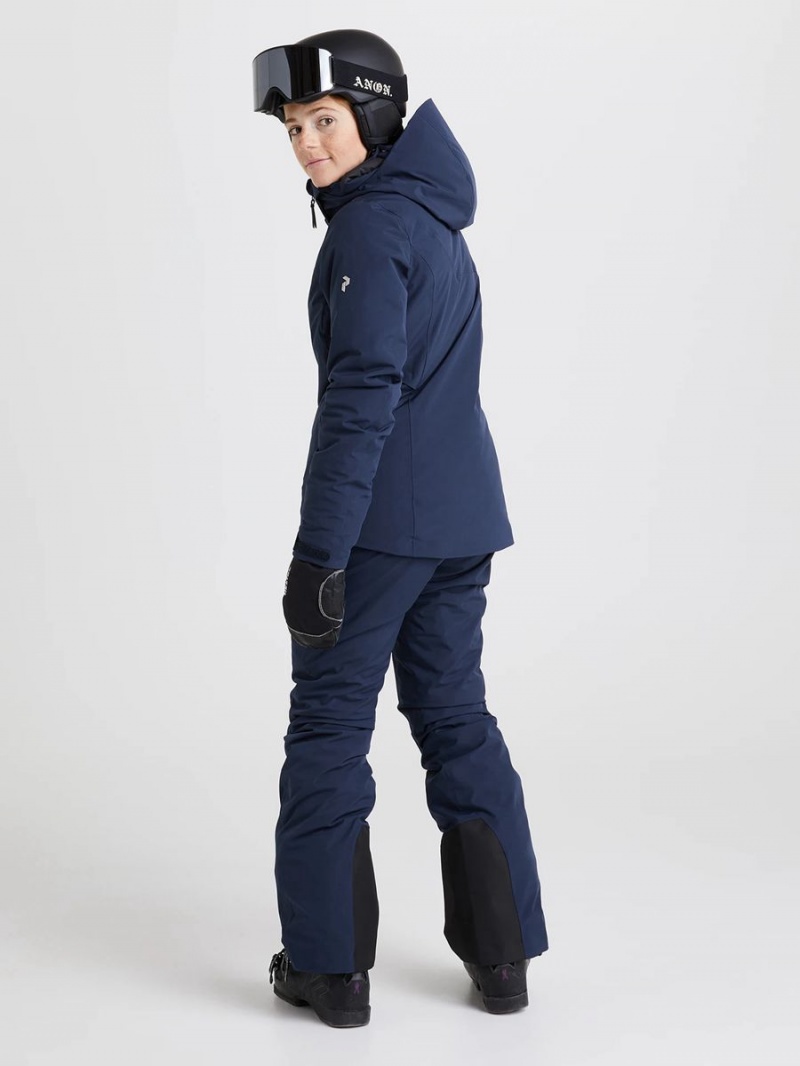 Peak Performance Anima Insulated 2L Women's Ski Jacket Navy | QPZ56-071