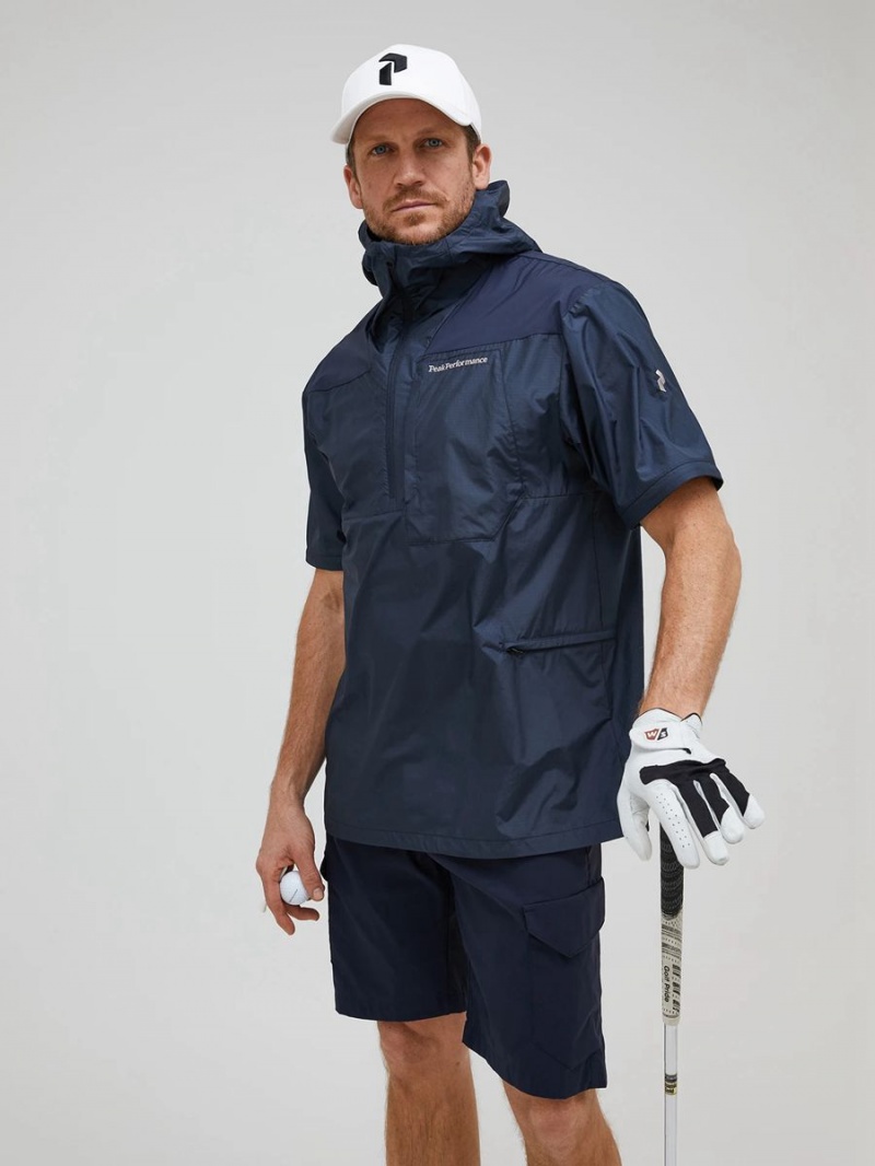 Peak Performance Anorak Men's Wind Jacket Navy | WLM39-252