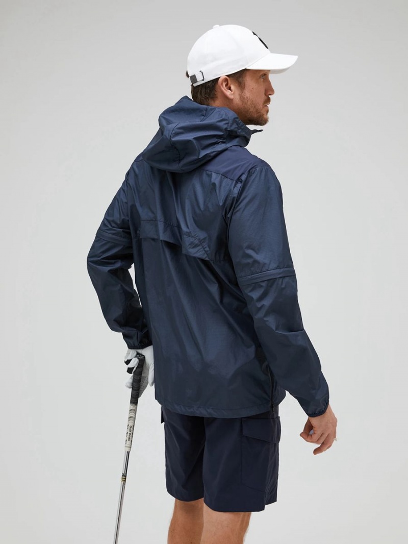 Peak Performance Anorak Men's Wind Jacket Navy | WLM39-252