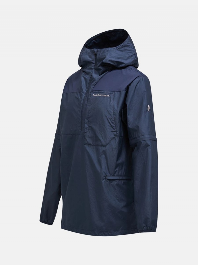 Peak Performance Anorak Men's Wind Jacket Navy | WLM39-252