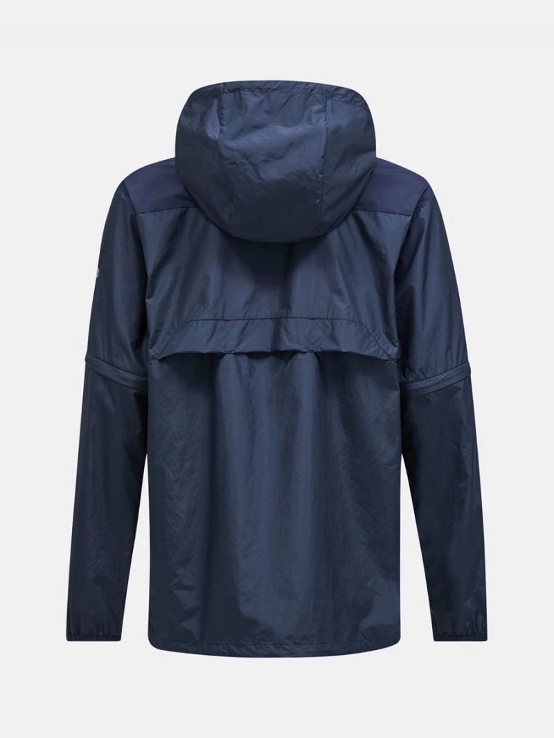 Peak Performance Anorak Men's Wind Jacket Navy | WLM39-252