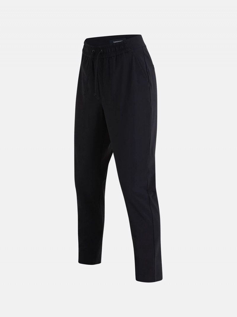 Peak Performance Any Jersey Women's Pants Black | NDD45-482