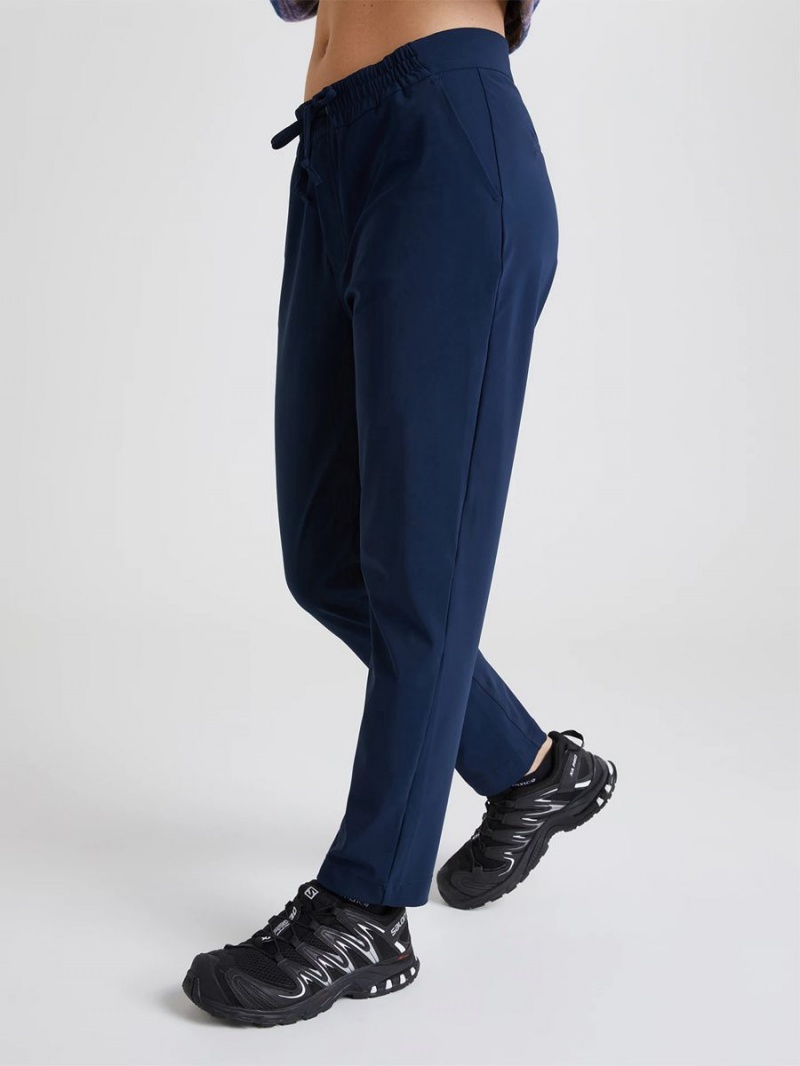 Peak Performance Any Jersey Women's Pants Navy | LLS41-291