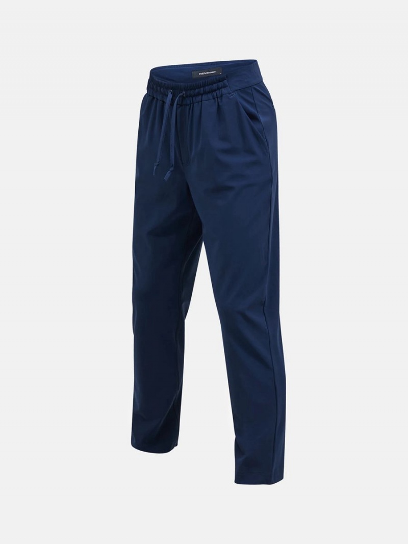 Peak Performance Any Jersey Women's Pants Navy | LLS41-291