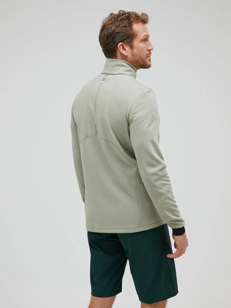 Peak Performance Chase Half Zip Men's Top Green | LPQ52-482