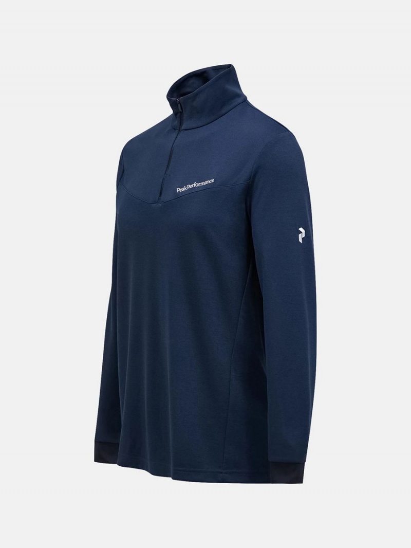 Peak Performance Chase Half Zip Men's Top Navy | SIG89-794