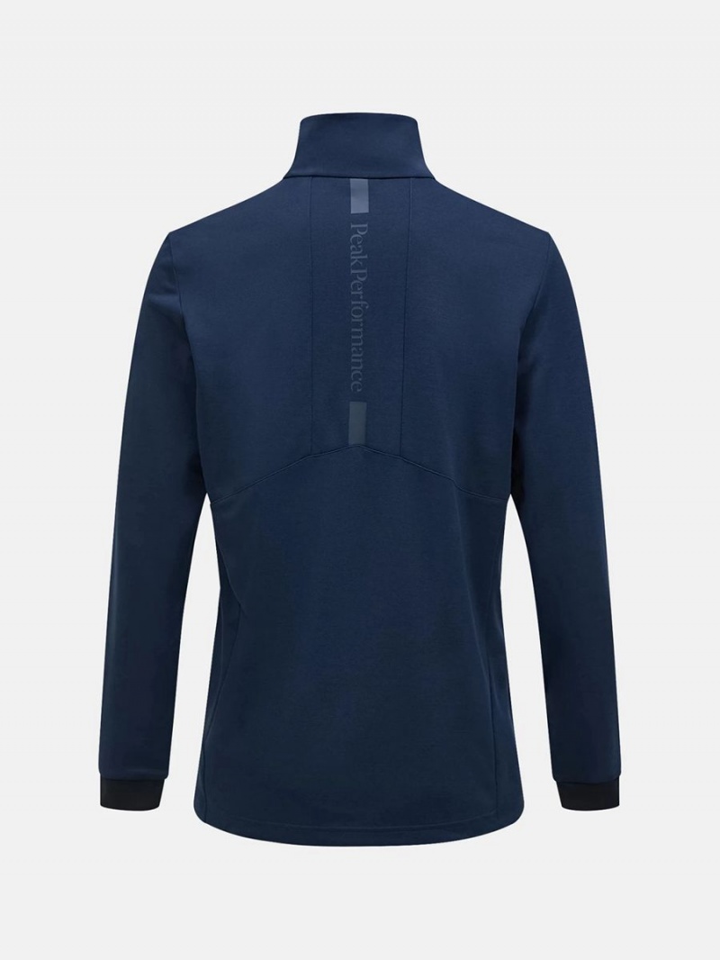 Peak Performance Chase Half Zip Men's Top Navy | SIG89-794