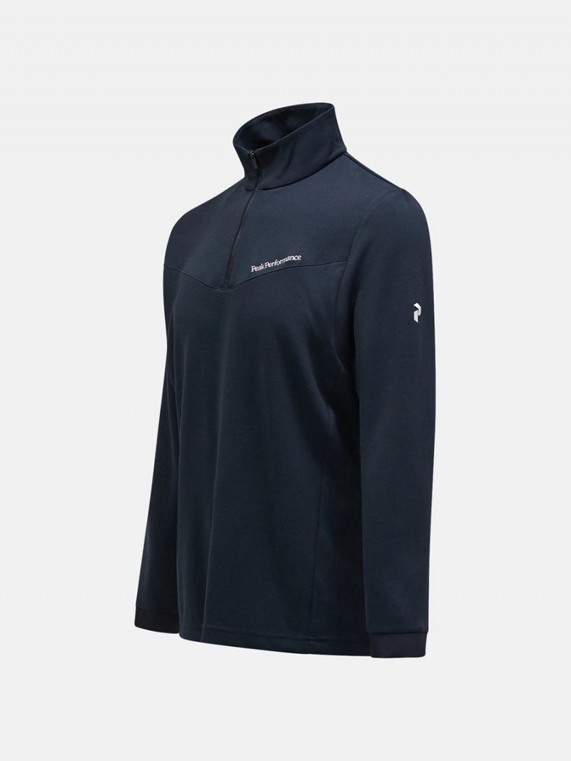 Peak Performance Chase Half Zip Men's Top Black | QFI19-476