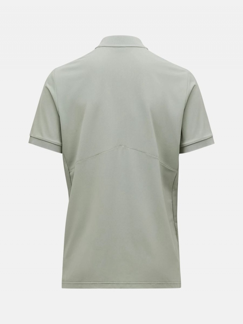 Peak Performance Chase Men's Polo Shirt Green | WIB10-621