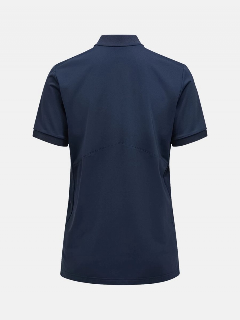 Peak Performance Chase Men's Polo Shirt Navy | IFV53-884