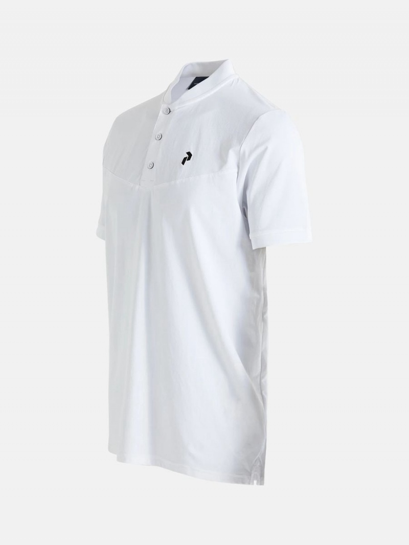 Peak Performance Chase Men's Polo Shirt White | VHC93-275