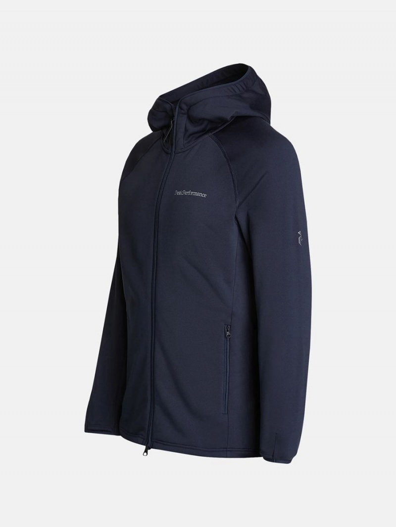 Peak Performance Chill Light Zip Hood Men's Jacket Navy | MYY45-104