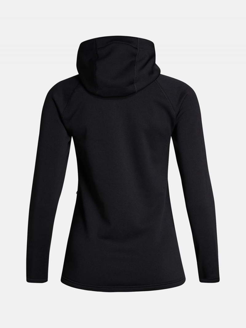 Peak Performance Chill Light Zip Hood Women's Jacket Black | DCM17-830