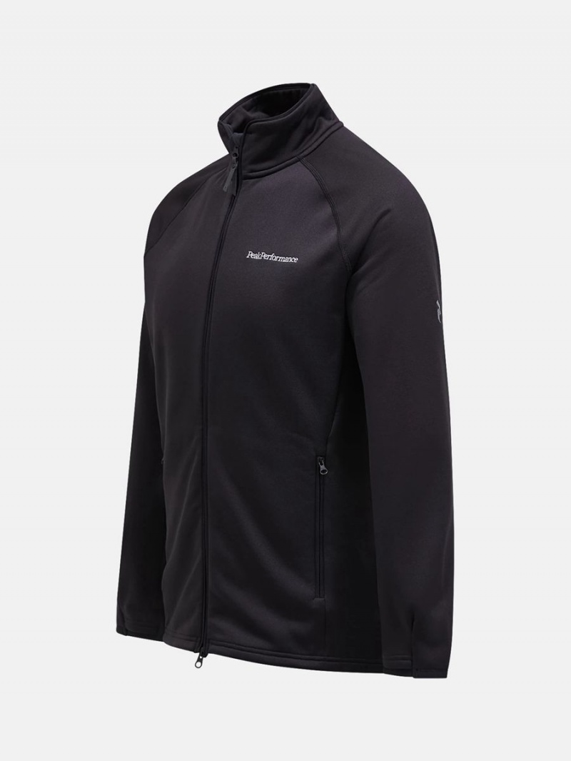 Peak Performance Chill Light Zip Men's Jacket Black | GVN55-422