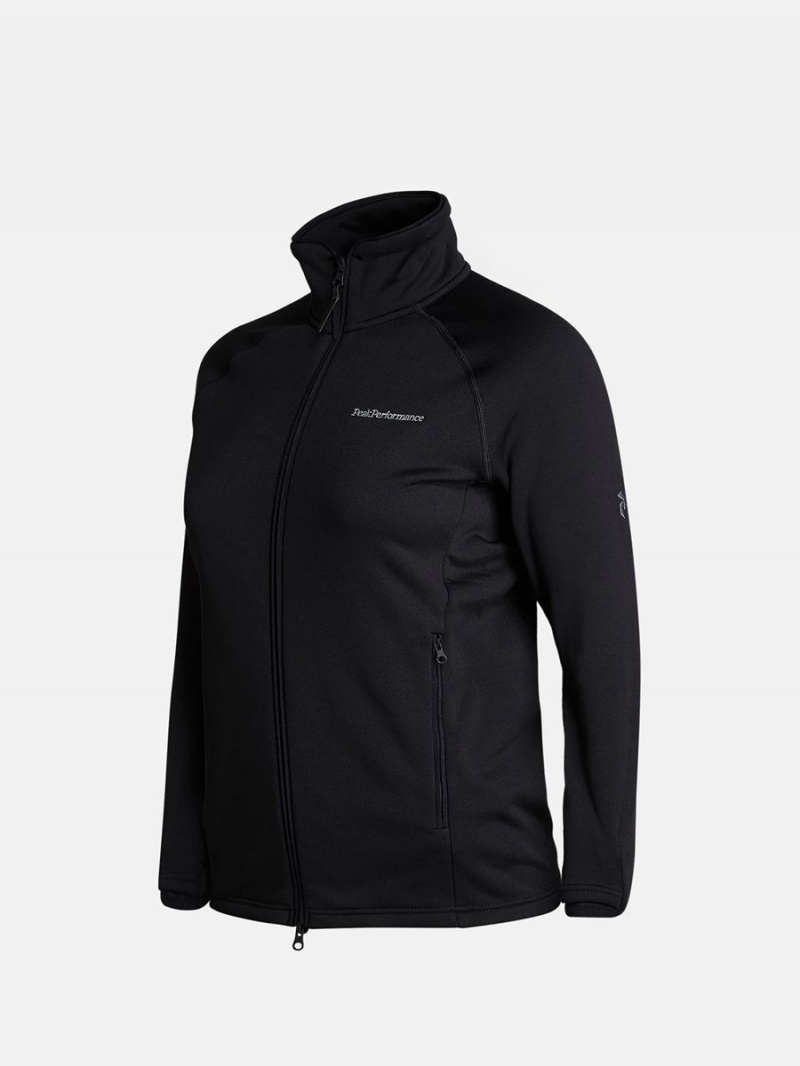 Peak Performance Chill Light Zip Women's Jacket Black | OFQ49-867