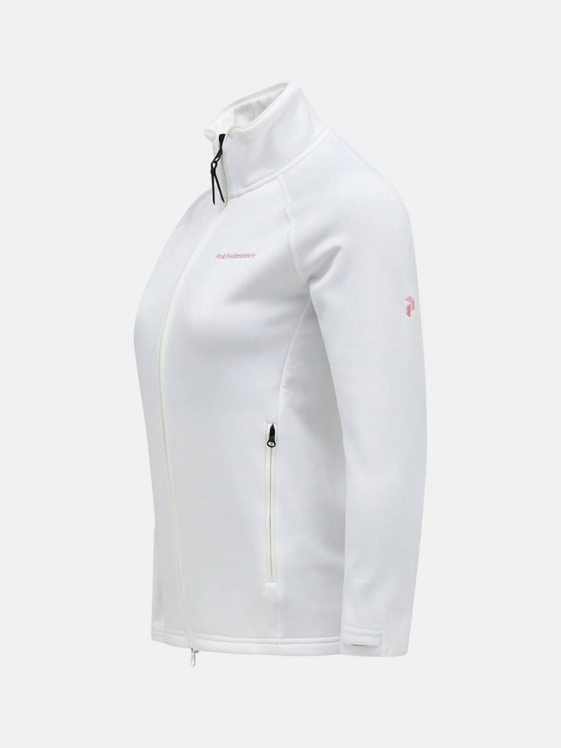 Peak Performance Chill Light Zip Women's Jacket White | VDW16-170