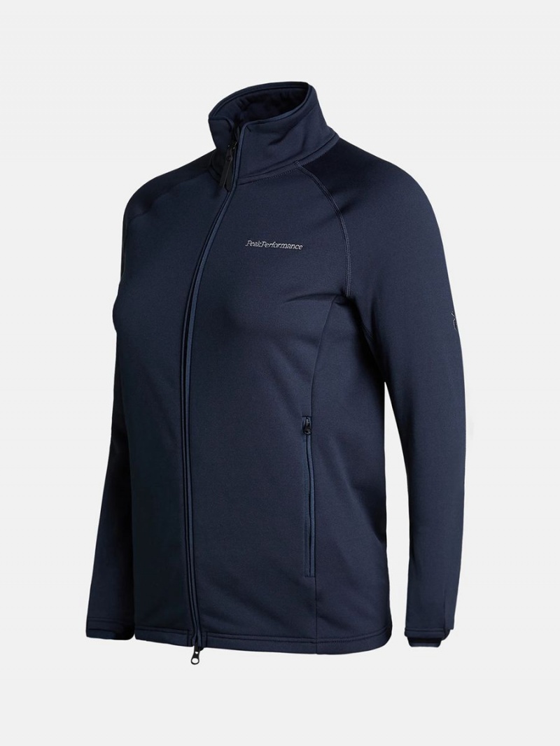 Peak Performance Chill Light Zip Women's Jacket Navy | ZJQ32-402