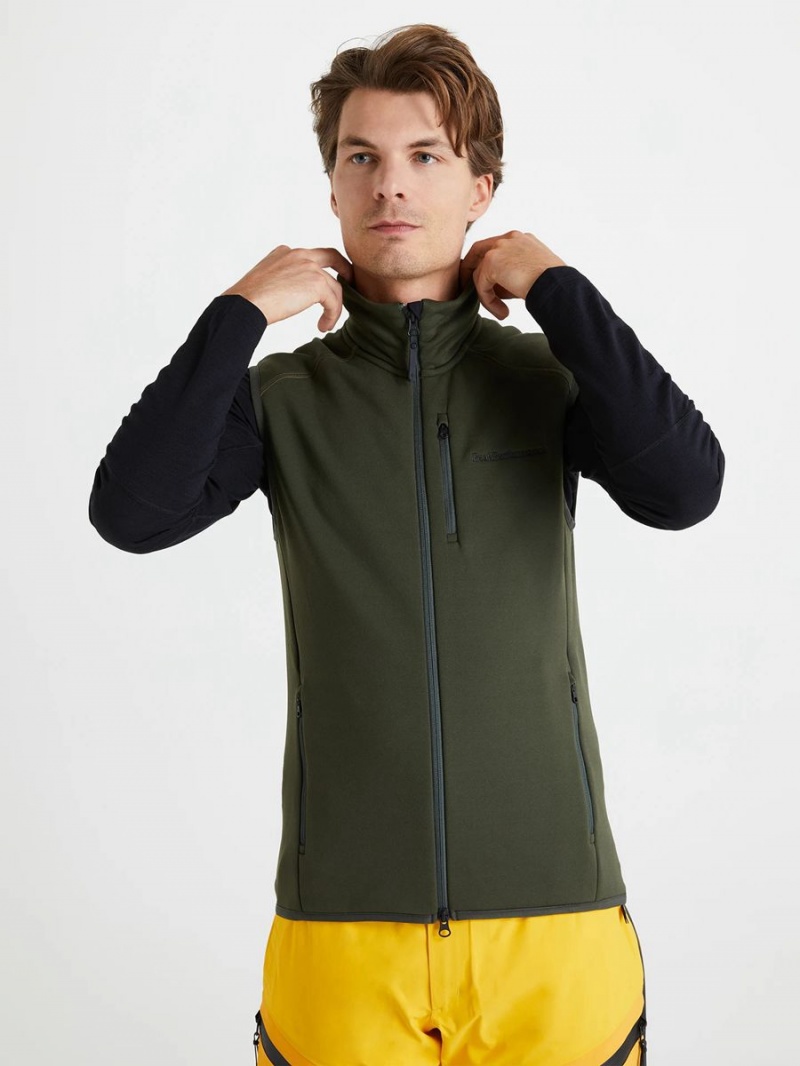 Peak Performance Chill Men's Vest Green / Olive | JCY36-233