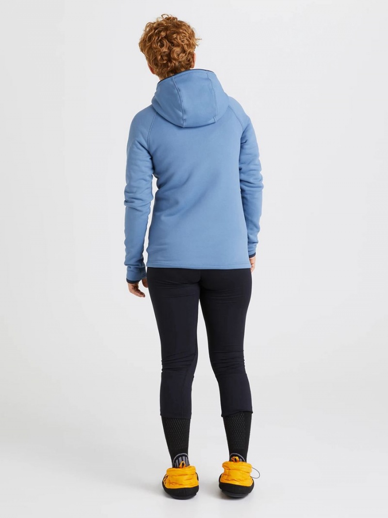 Peak Performance Chill Zip Hood Women's Jacket Blue / Navy | BDD65-055