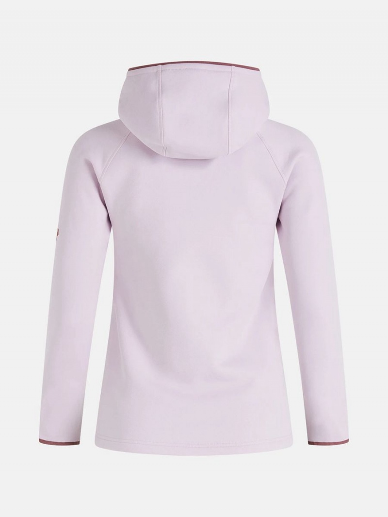 Peak Performance Chill Zip Hood Women's Jacket Pink / Pink | FFD96-258