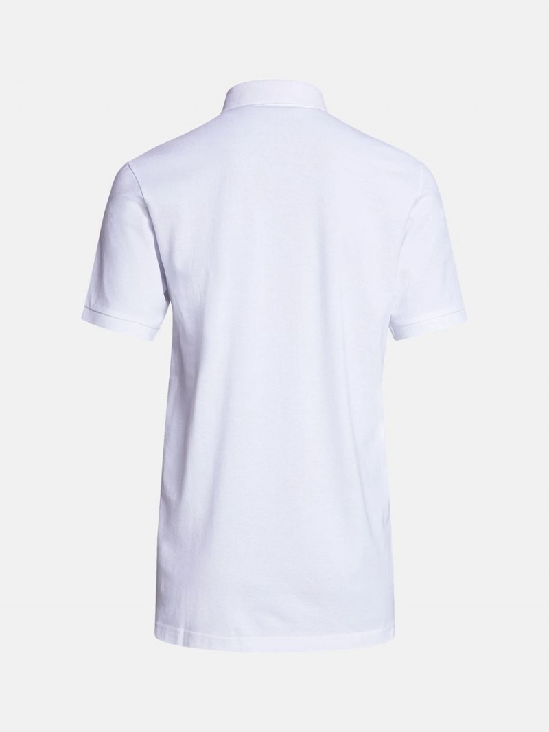 Peak Performance Classic Cotton Men's Polo Shirt White | YGO90-047