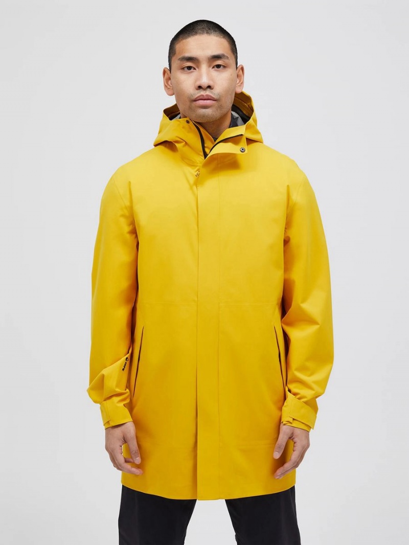 Peak Performance Cloudburst 2.5L Men's Raincoat Gold | UEH62-741