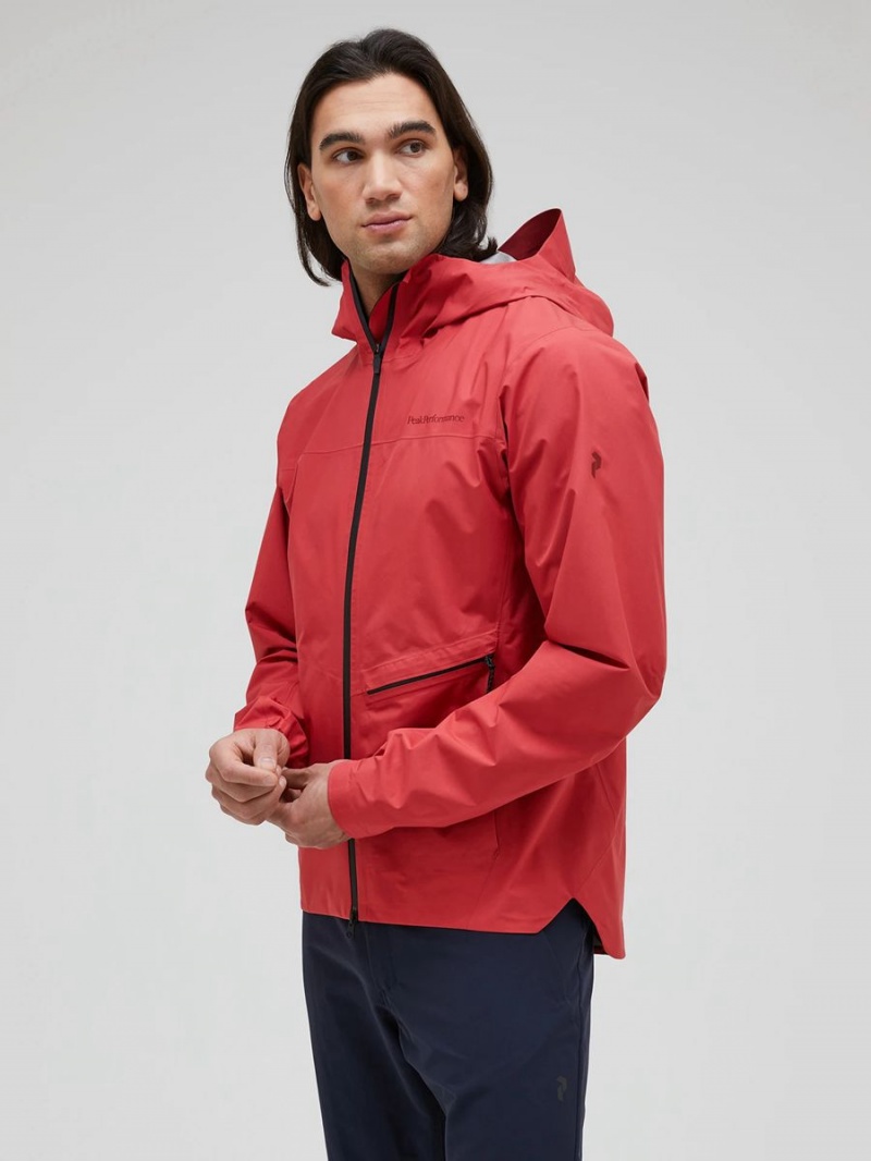 Peak Performance Commuter Gore-Tex Pac Men's Ski Jacket Red | TXQ52-589