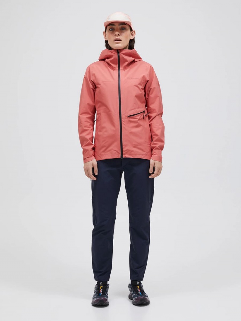 Peak Performance Commuter Gore-Tex Pac Women's Ski Jacket Pink | HEZ23-659