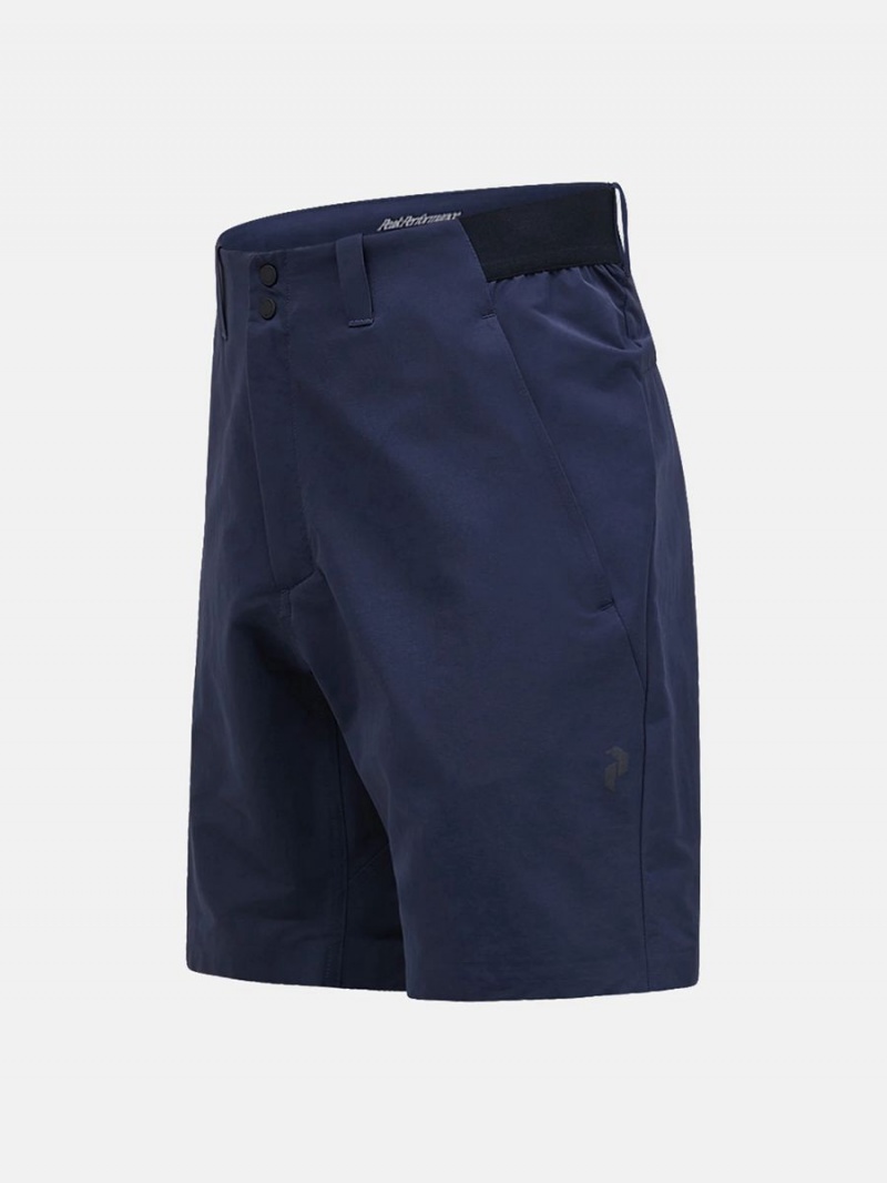 Peak Performance Commuter Men's Shorts Navy | FIZ70-219