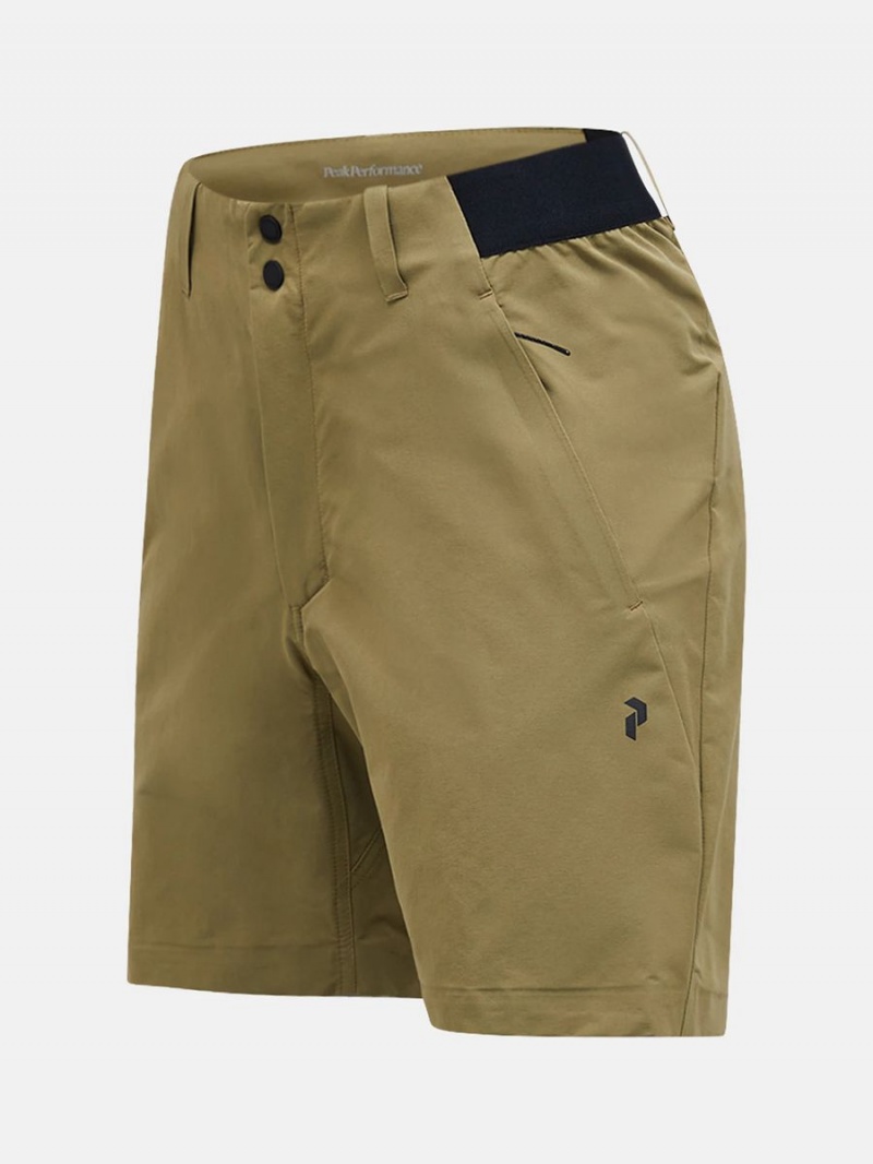 Peak Performance Commuter Women's Shorts Olive | QWF35-182