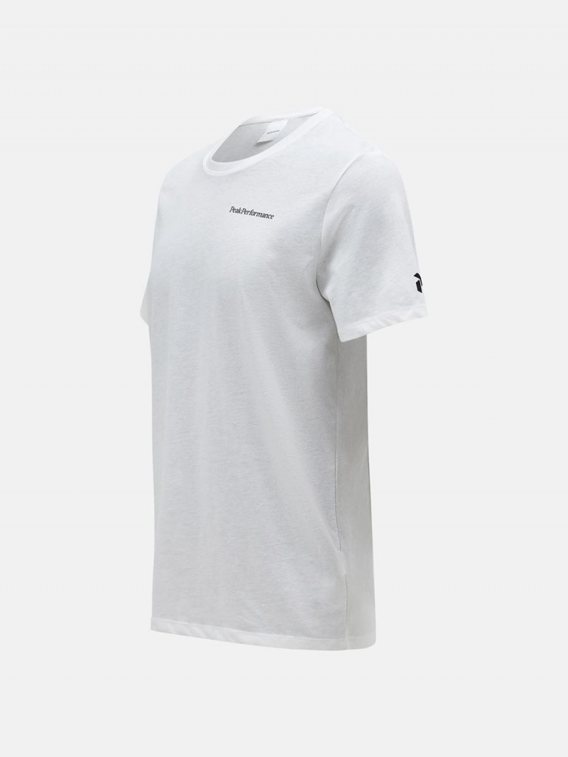 Peak Performance Explore Logo Men's T-Shirt White | EVC09-588