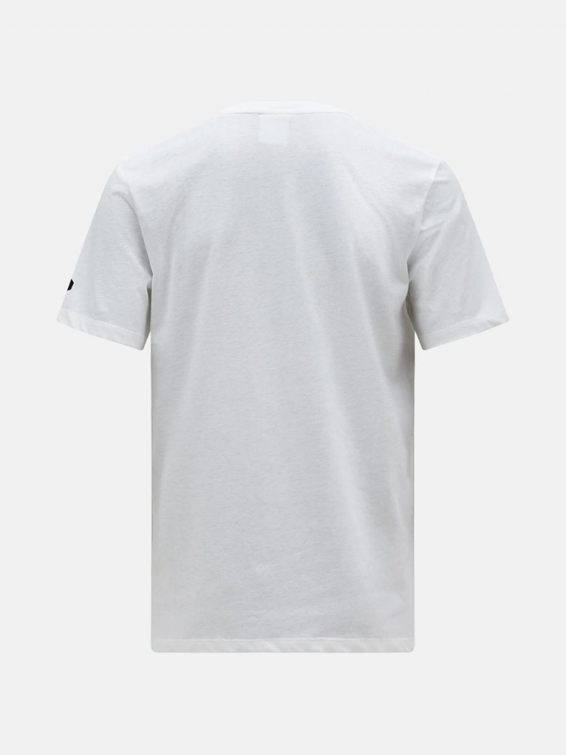 Peak Performance Explore Logo Men's T-Shirt White | EVC09-588