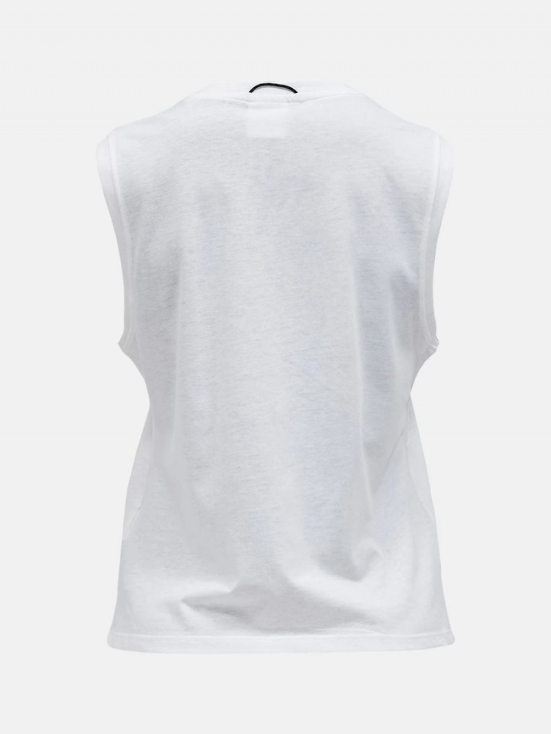 Peak Performance Explore Sleeveless Women's T-Shirt White | VZK86-545