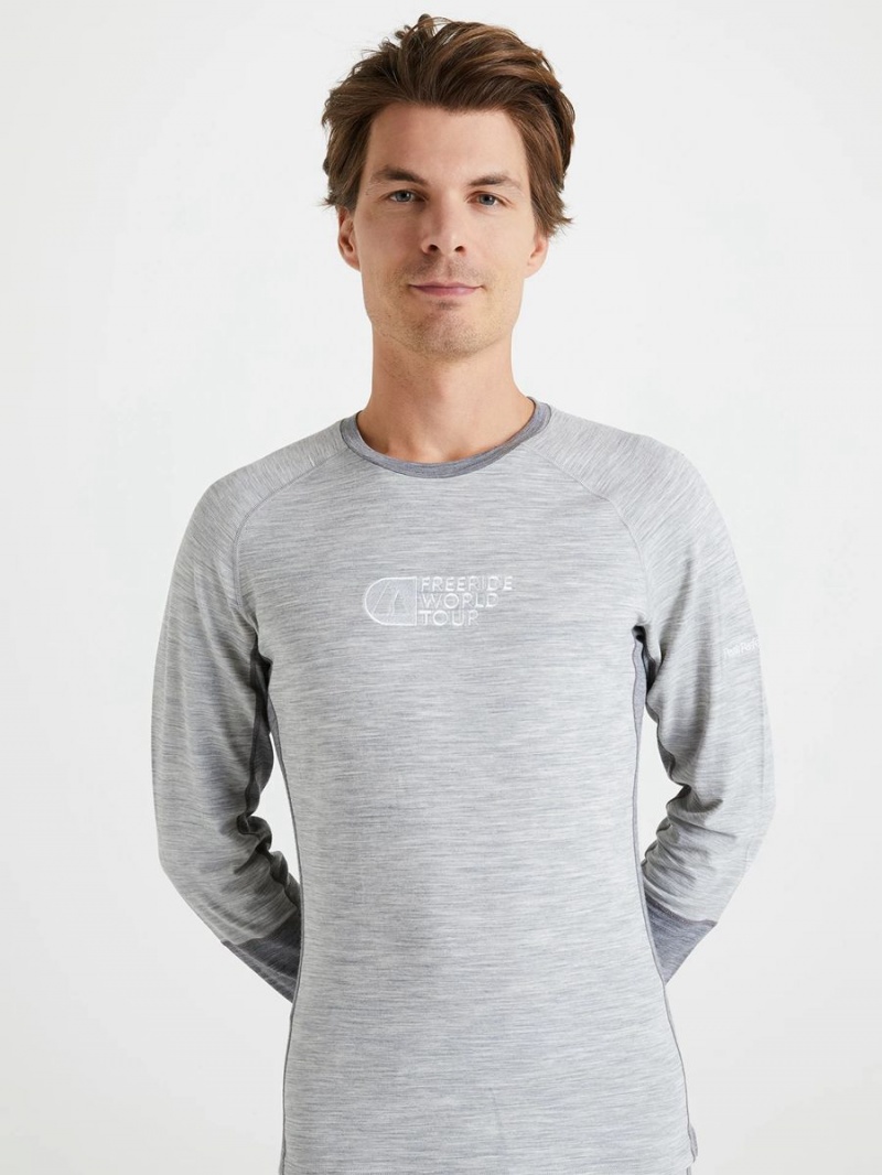 Peak Performance FWT Magic Crew Men's Top Grey / Grey | VBW60-713