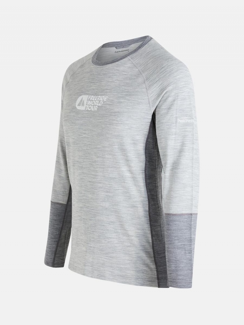 Peak Performance FWT Magic Crew Men's Top Grey / Grey | VBW60-713