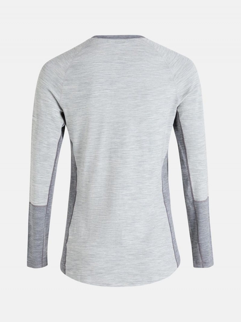 Peak Performance FWT Magic Crew Men's Top Grey / Grey | VBW60-713