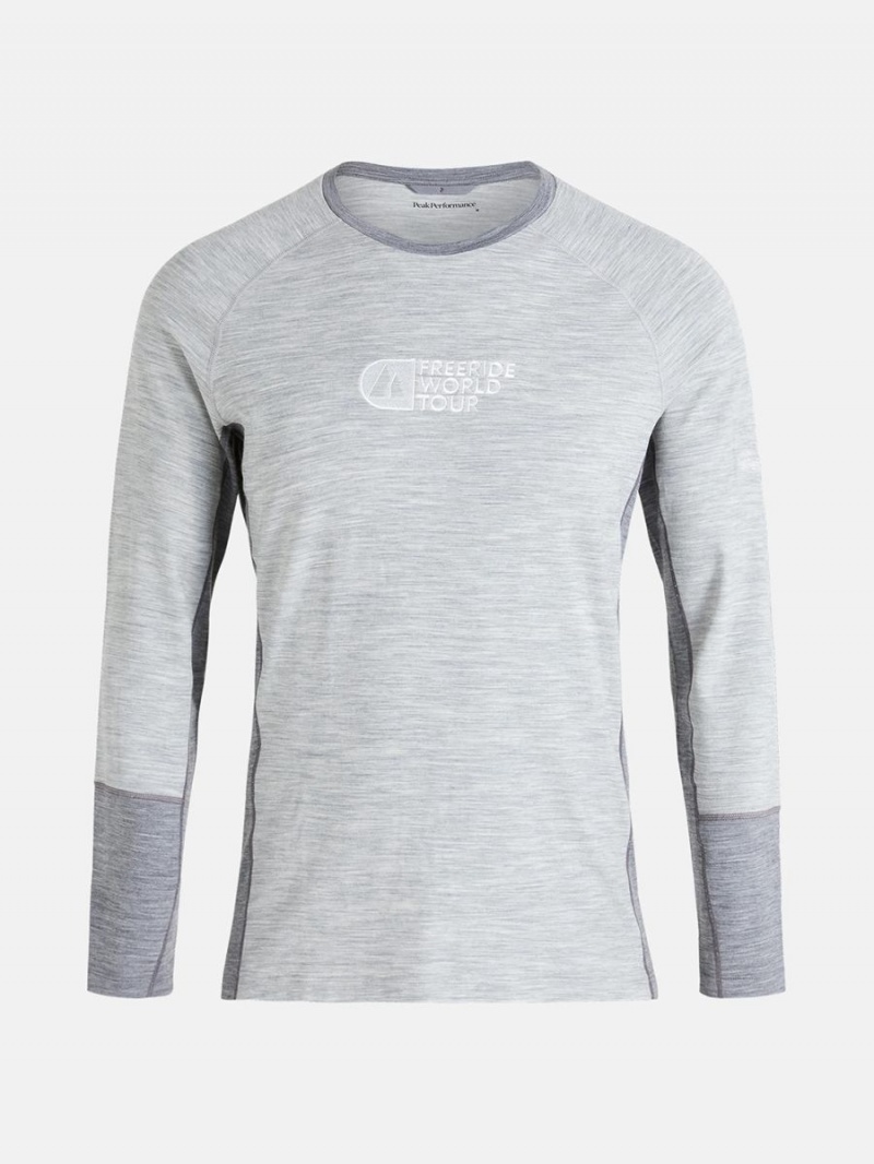 Peak Performance FWT Magic Crew Men\'s Top Grey / Grey | VBW60-713