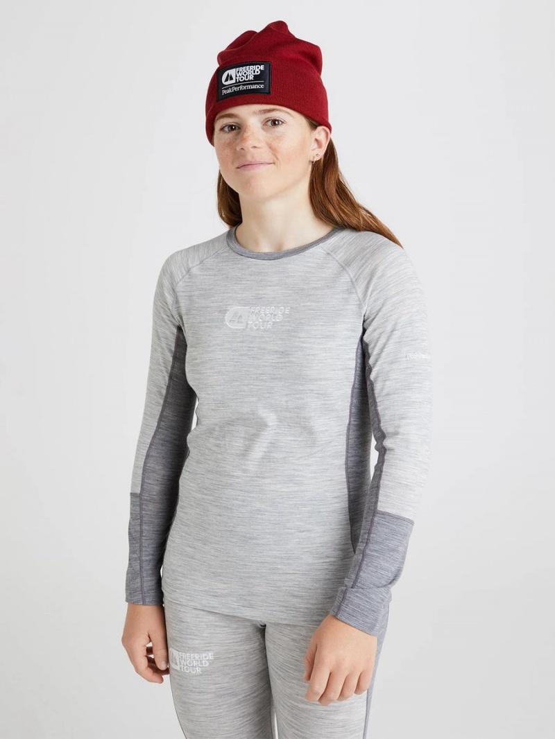 Peak Performance FWT Magic Crew Women's Top Grey / Grey | GRG50-517