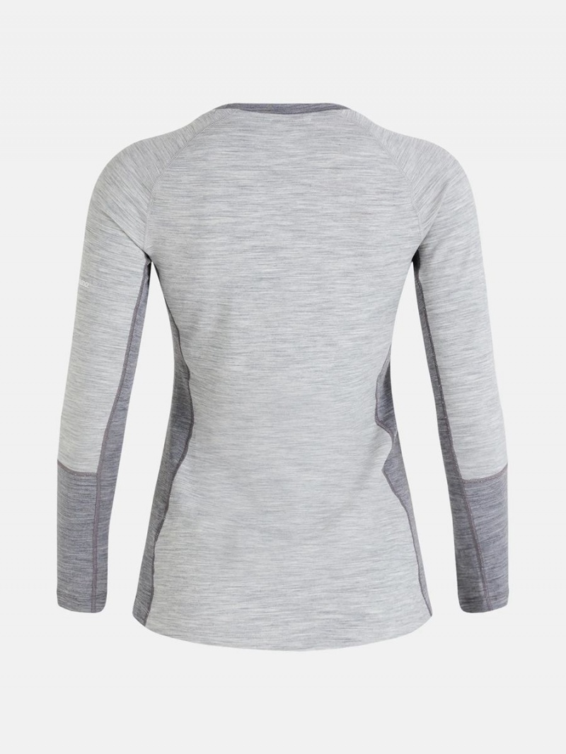 Peak Performance FWT Magic Crew Women's Top Grey / Grey | GRG50-517