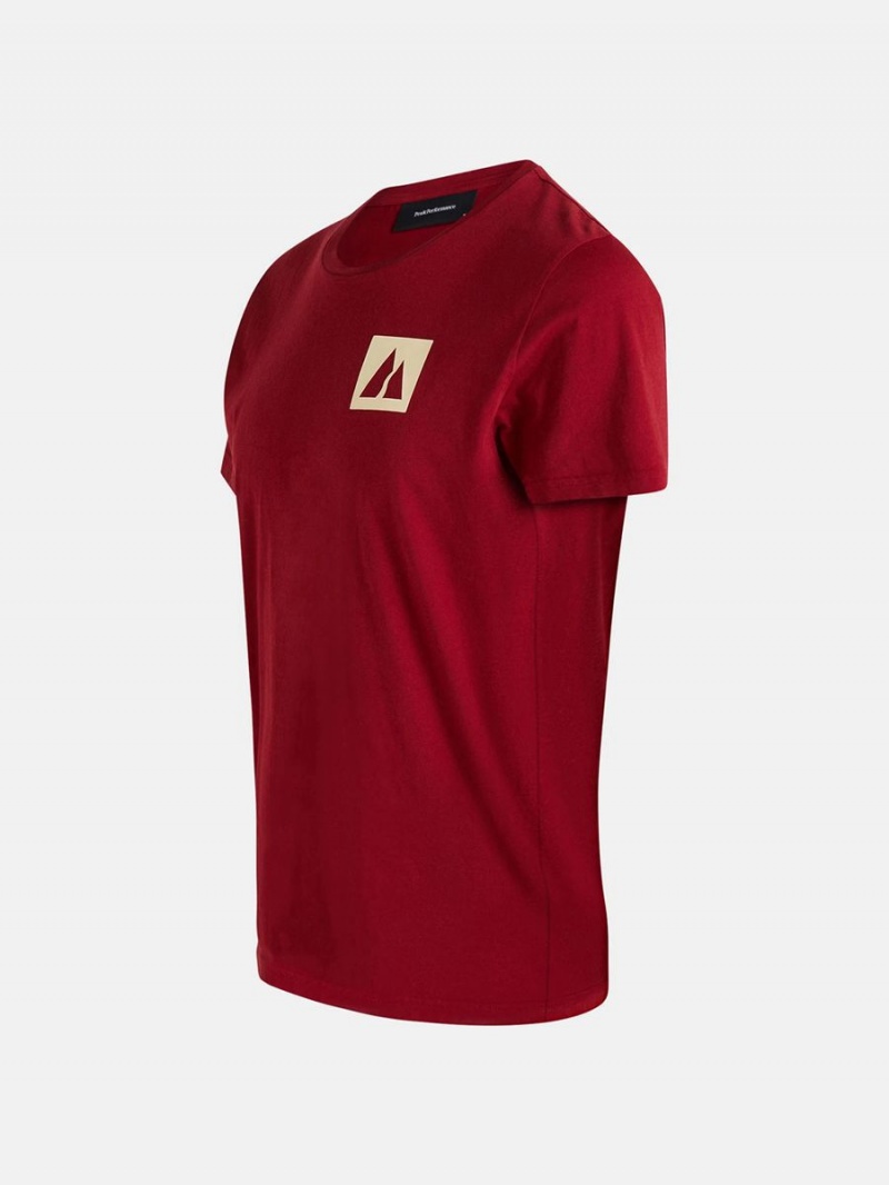 Peak Performance FWT Original Men's T-Shirt Red | TQR79-014