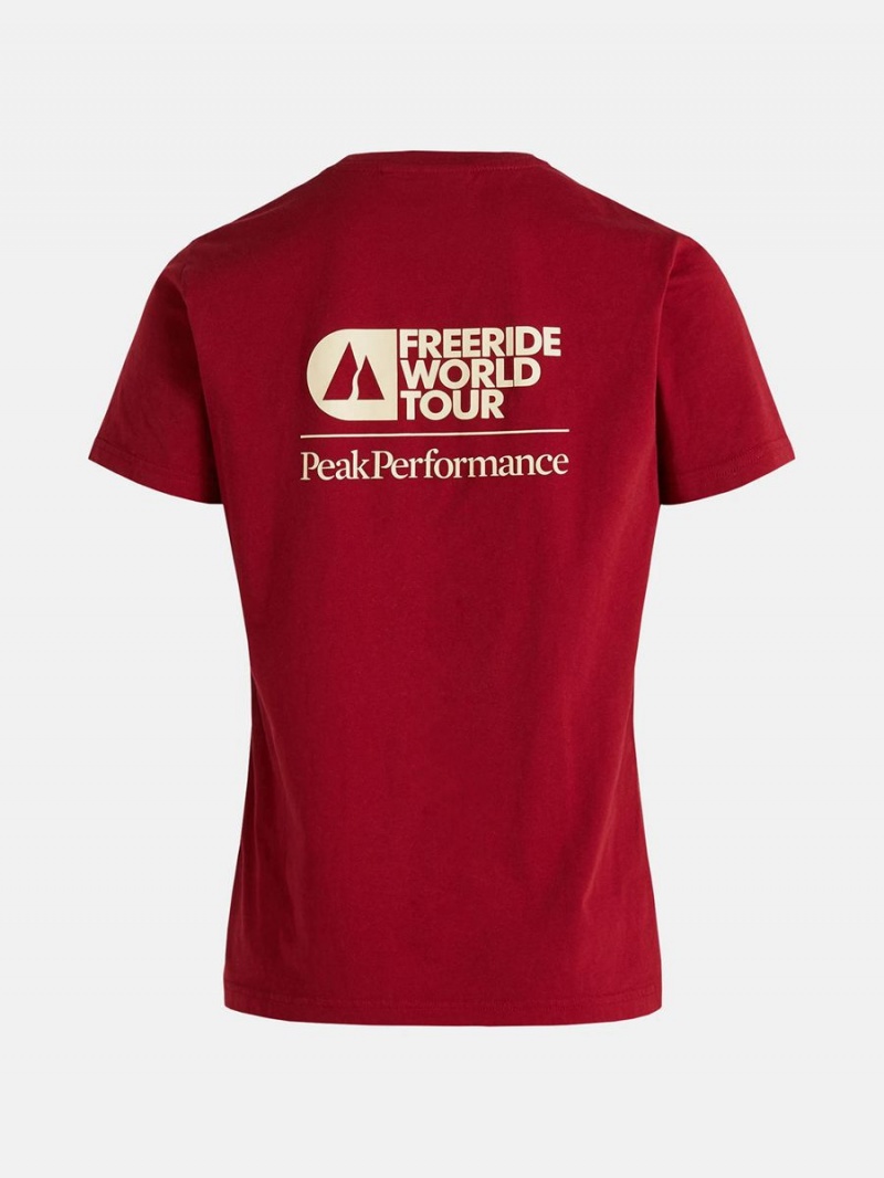 Peak Performance FWT Original Men's T-Shirt Red | TQR79-014