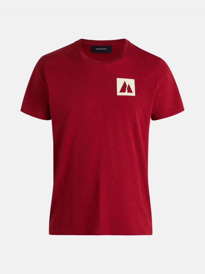 Peak Performance FWT Original Men\'s T-Shirt Red | TQR79-014