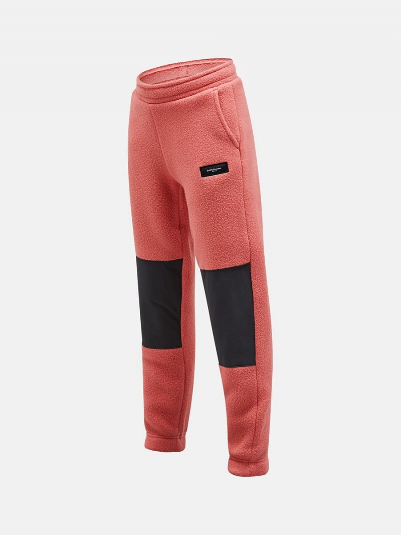 Peak Performance Fleece Kids' Pants Pink | PRC95-596