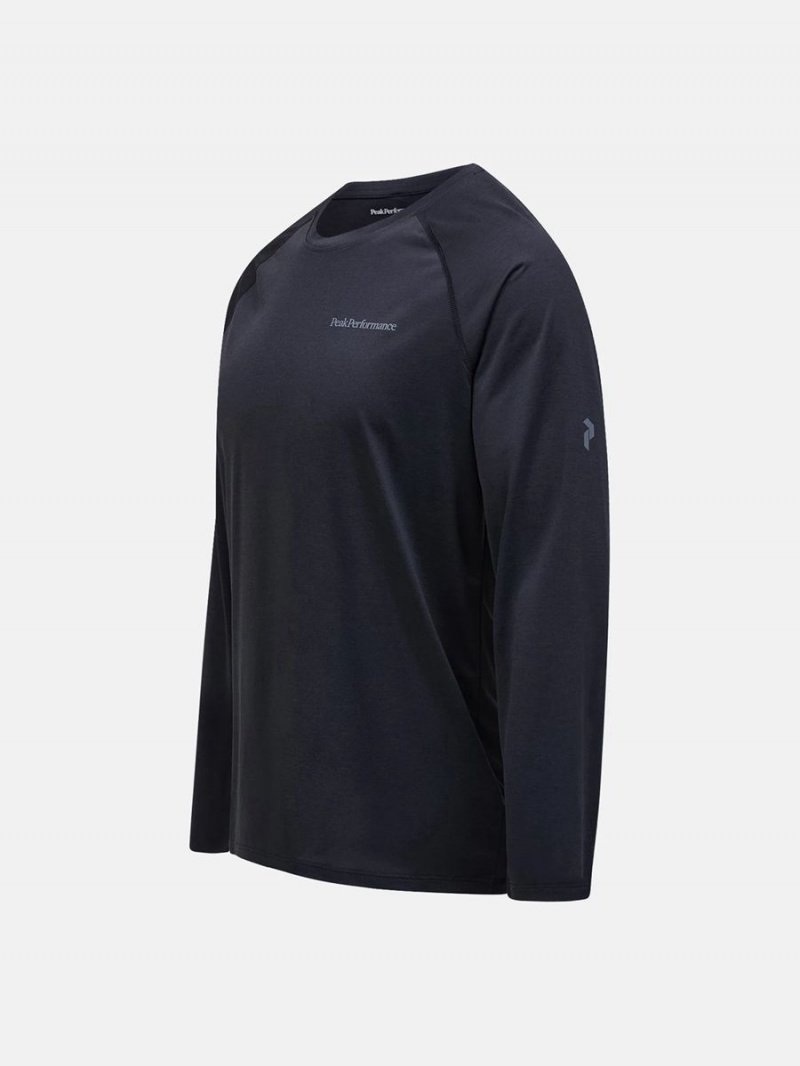 Peak Performance Fly Long Sleeve Men's T-Shirt Black | ZCA07-044